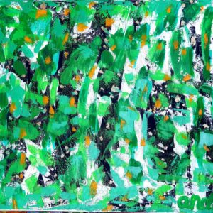 STEP IN SPRING - Acrylic & Oil on Canvas Painting