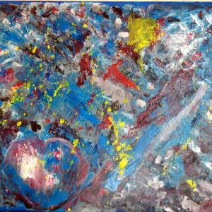 WE IN VIRTUAL WORLD - Oil on Canvas Painting