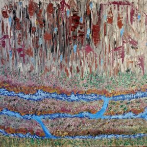 OASIS IN THE PALACE JELGAVA - Oil on Canvas Painting