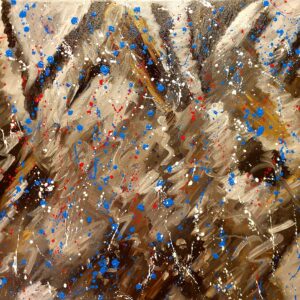 SNOWY ALPS, Austria Tirol - Oil on Canvas Painting