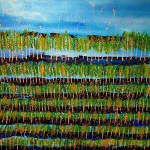 GOLDEN SIGULDA - Acrylic on Canvas Painting