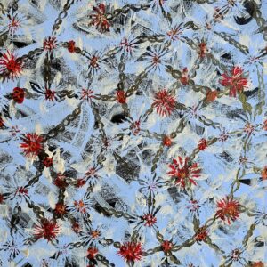 Flower Necklace - Acrylic on Canvas Painting