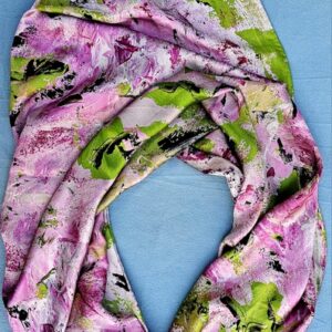 Blooming - Anda Abstract Large Silk Scarf