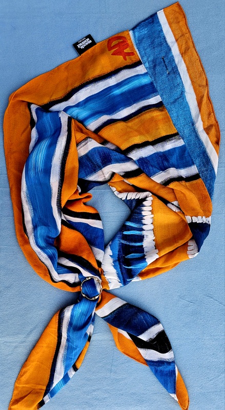 Life- Anda Abstract Large Silk Scarf