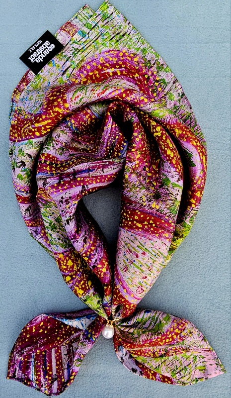 Synergy - Anda Abstract Small Silk Scarf