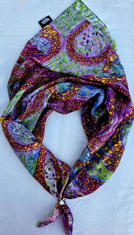 Anda Abstract Silk Scarf - "Synergy"