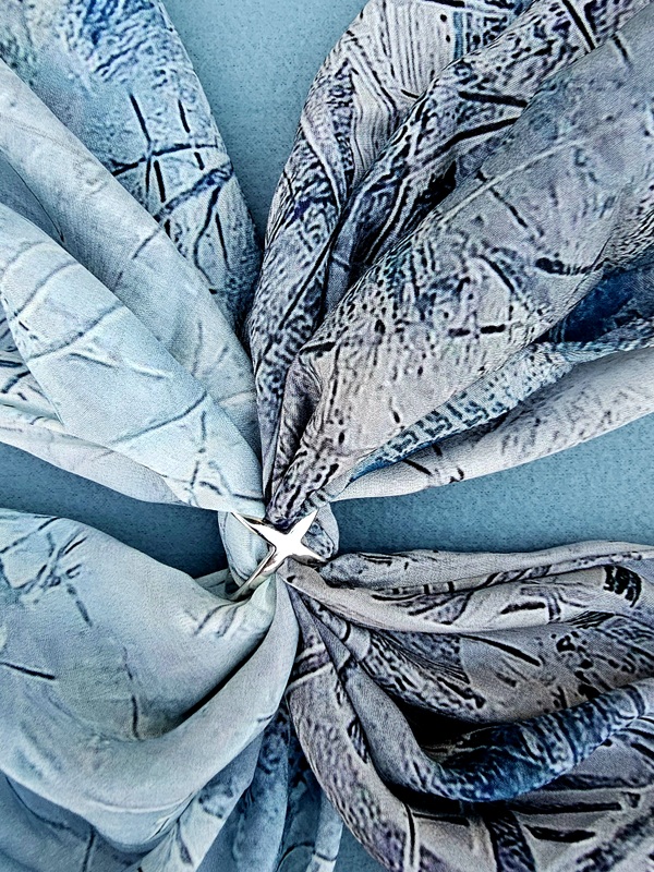 Skating – Silk Scarf 110x110 cm - Image 3