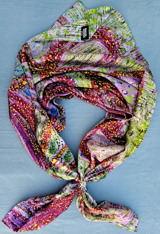 SYNERGY – Silk Scarf 90x90 cm - Image 3