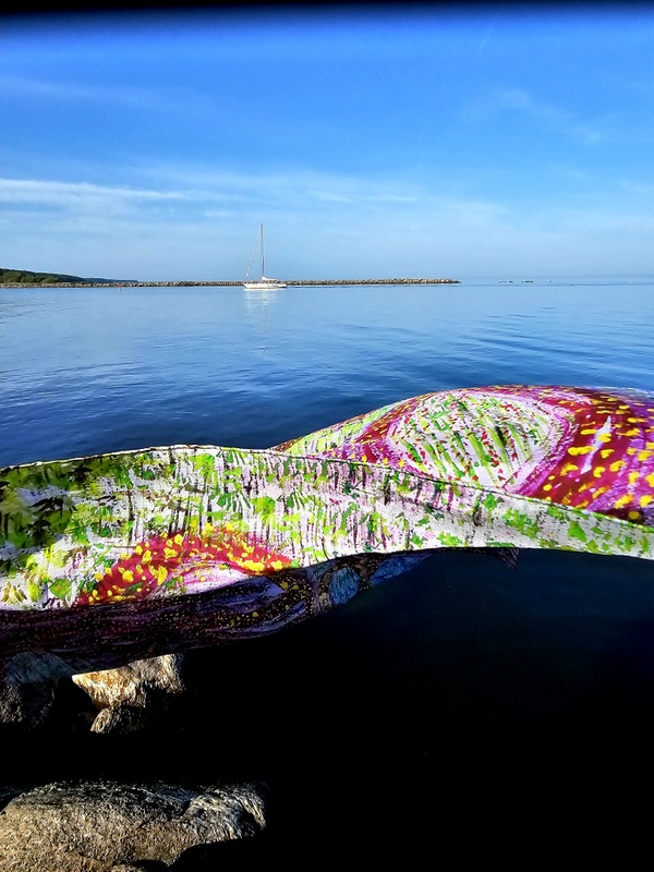 SYNERGY – Silk Scarf 90x90 cm - Image 4