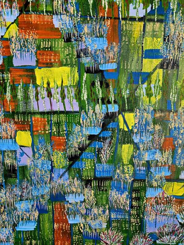 The Stairs - Acrylic on Canvas Painting - Image 2