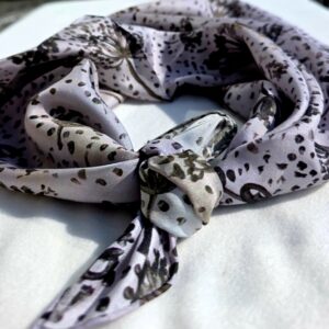 Anda Abstract Silk Scarf "Happy Moments"