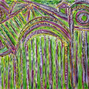 Anda Abstract Painting - "Northern Light"