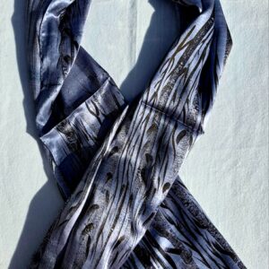 Anda Abstract Silk Scarf - "Forest"