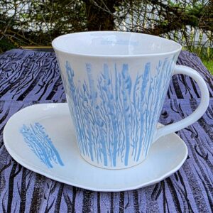 Anda Abstract Porcelain Mug - "Forest In Winter"